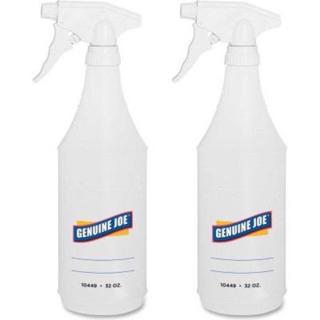 SP RICHARDS Bottle w/Trigger Sprayer, Spray Bottle, Clear, 32 oz. GJO10449